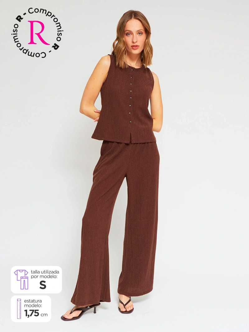 PANTALÓN MUJER MARQUIS TEXTURA - 1