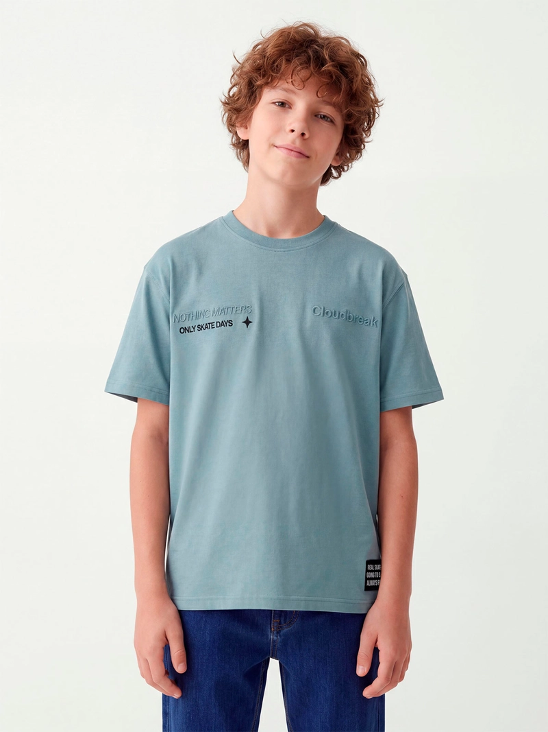 POLERA NIÑO CLOUDBREAK ALGODÓN MANGA CORTA - 1