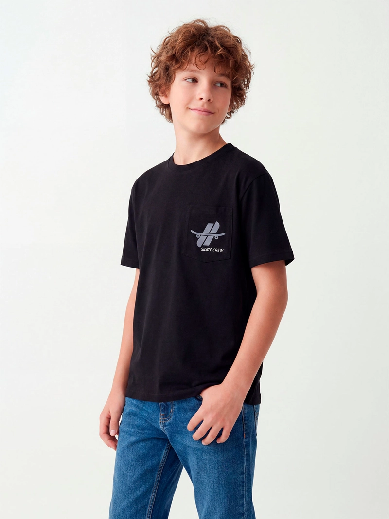 POLERA NIÑO CLOUDBREAK ALGODÓN MANGA CORTA - 1