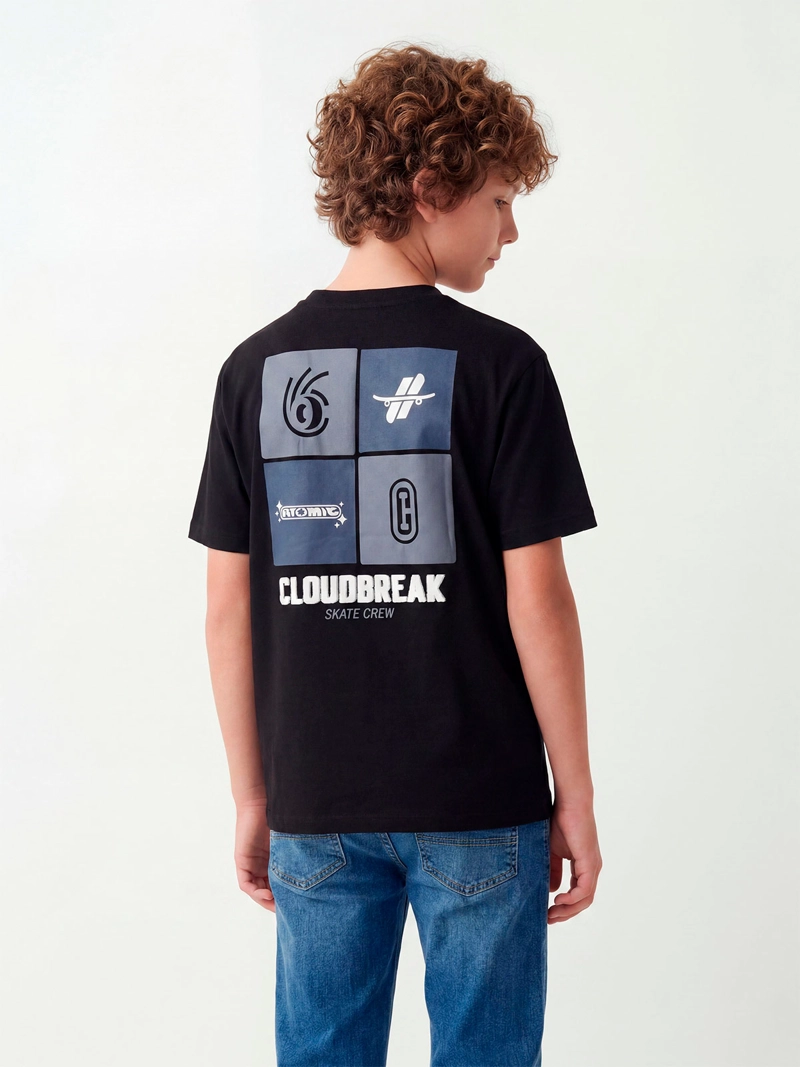 POLERA NIÑO CLOUDBREAK ALGODÓN MANGA CORTA - 2