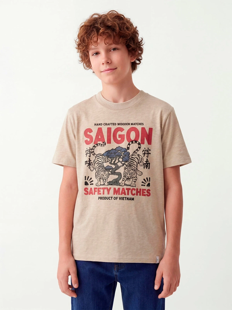 POLERA NIÑO CLOUDBREAK ALGODÓN MANGA CORTA - 1