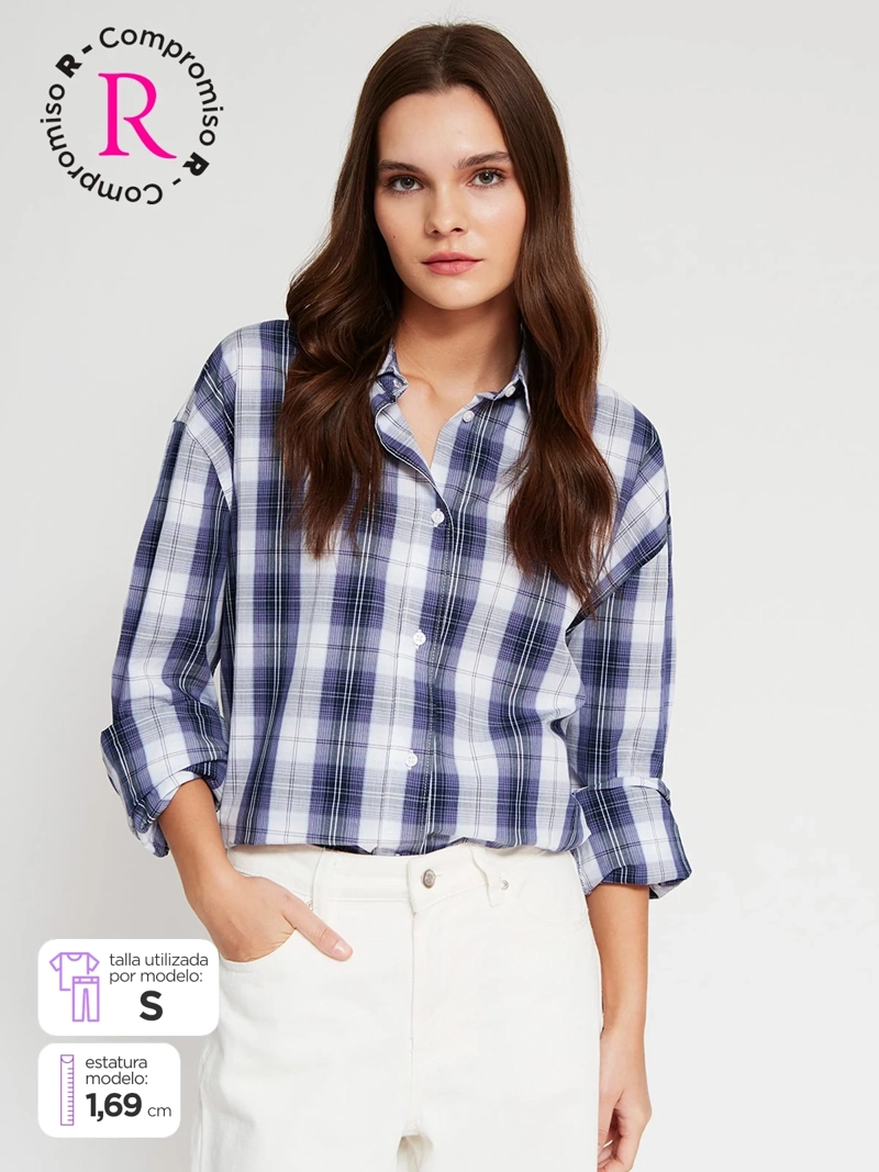 BLUSA MUJER PEPE JEANS ALGODÓN CAMISERA - 1