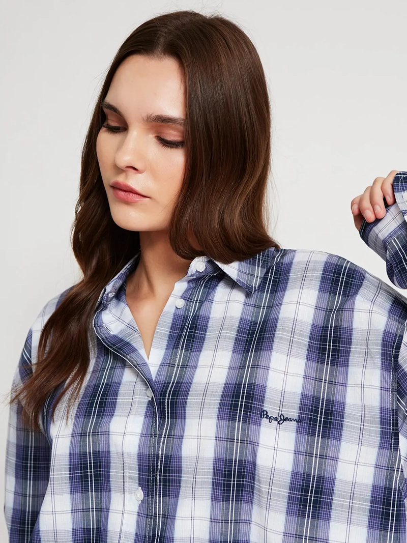 BLUSA MUJER PEPE JEANS ALGODÓN CAMISERA - 4