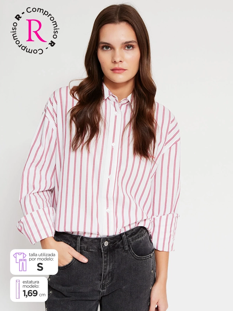 BLUSA MUJER PEPE JEANS ALGODÓN CAMISERA - 1