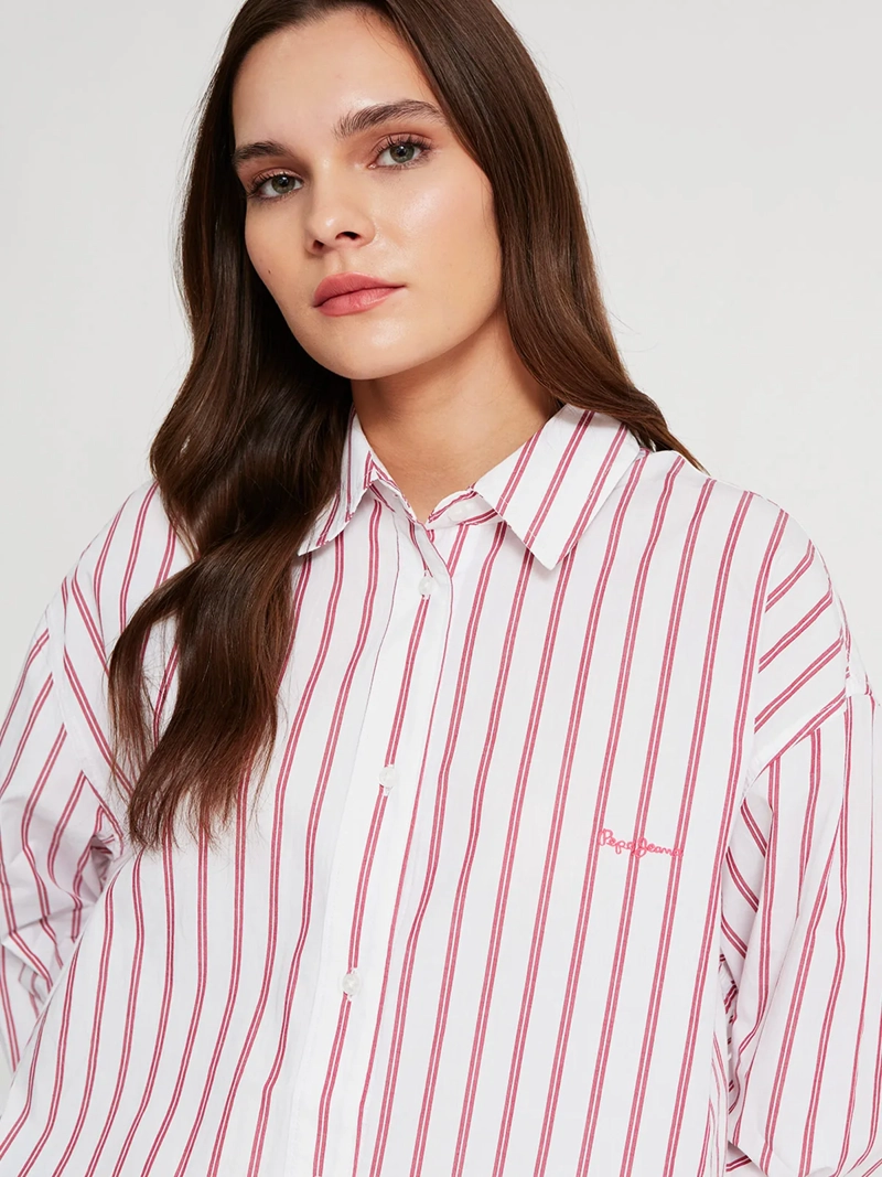 BLUSA MUJER PEPE JEANS ALGODÓN CAMISERA - 4