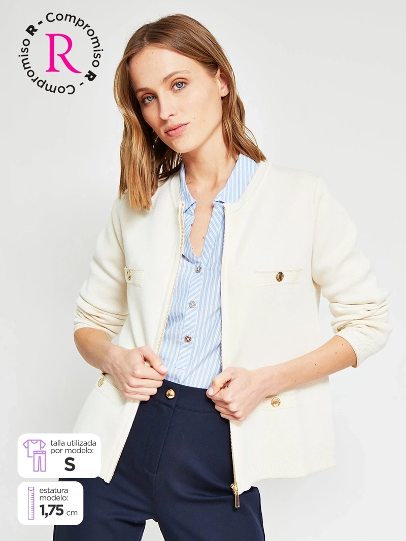 CARDIGAN MUJER CACHAREL CIERRE - 1