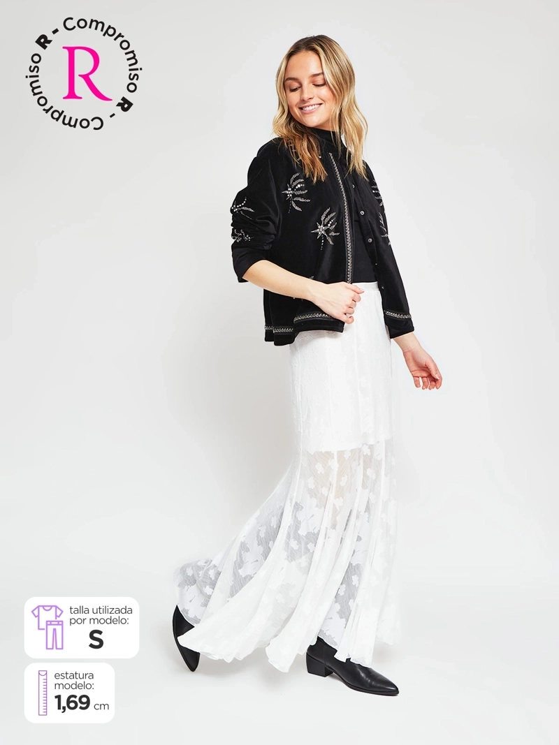 FALDA MUJER BARBADOS ENCAJE