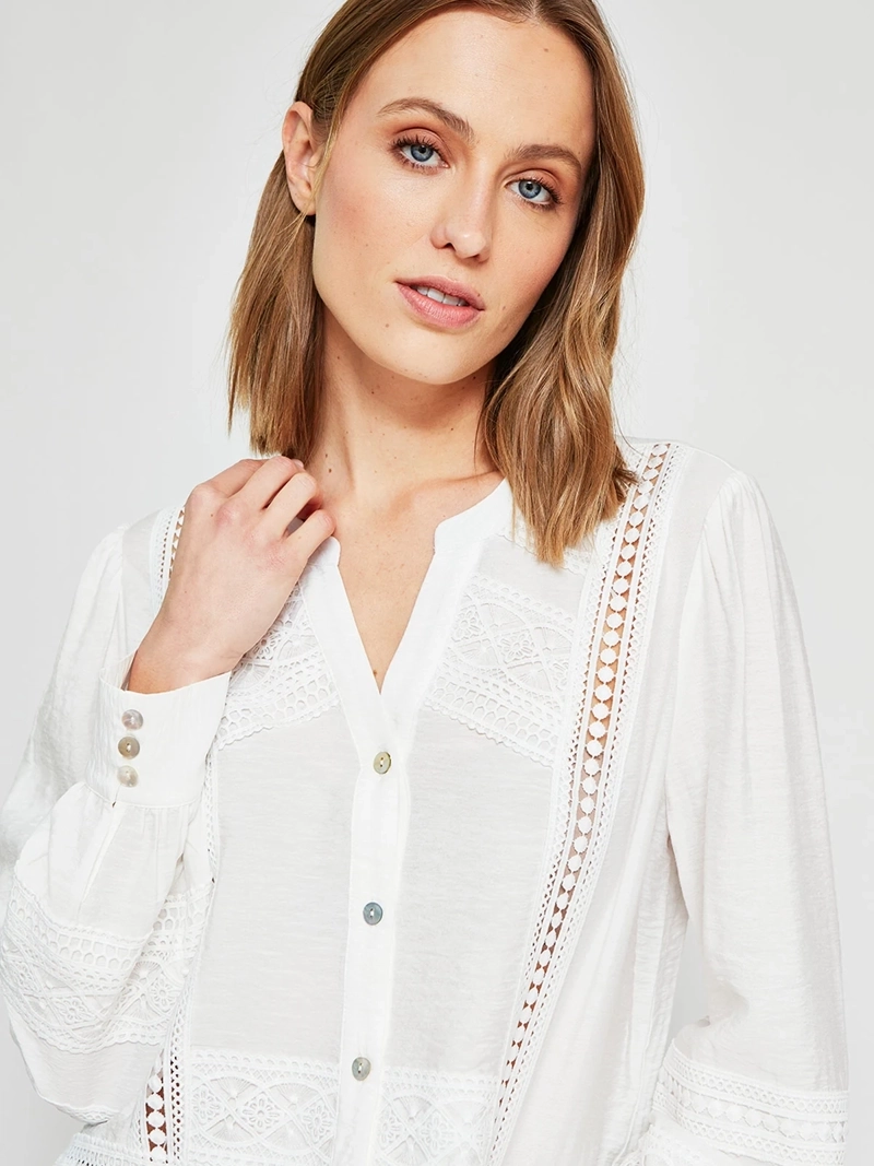 BLUSA MUJER TATIENNE MANGA LARGA VUELOS - 4