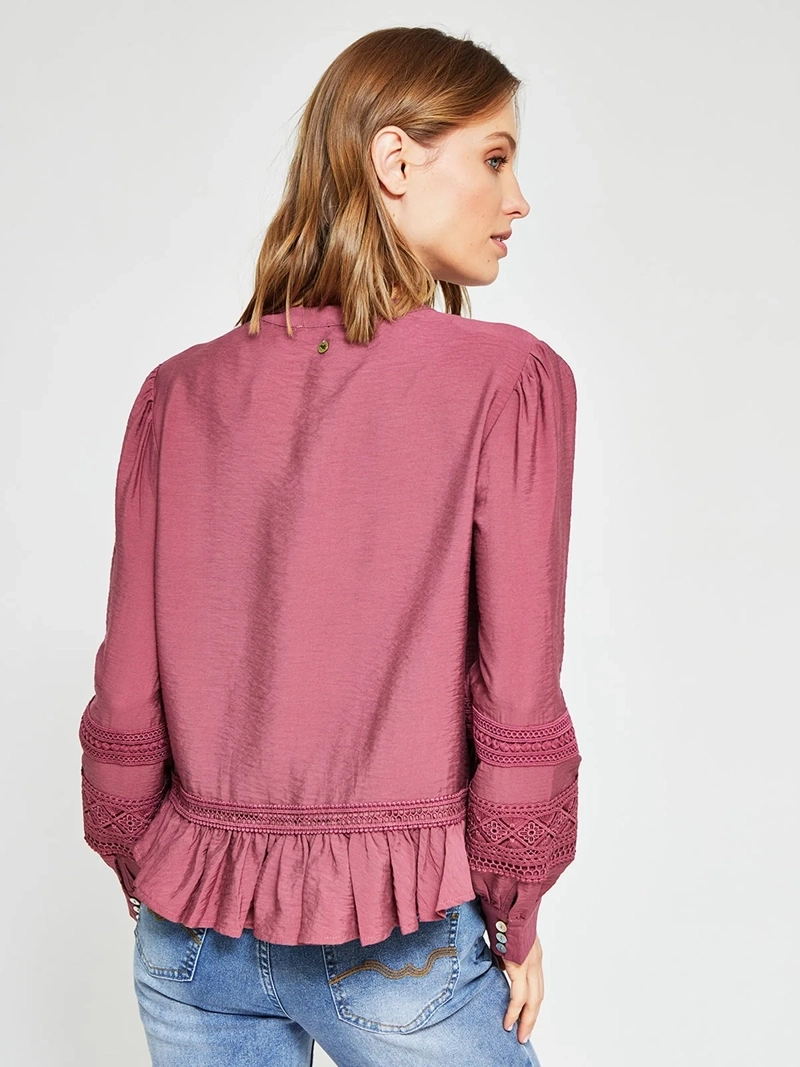 BLUSA MUJER TATIENNE MANGA LARGA VUELOS - 3