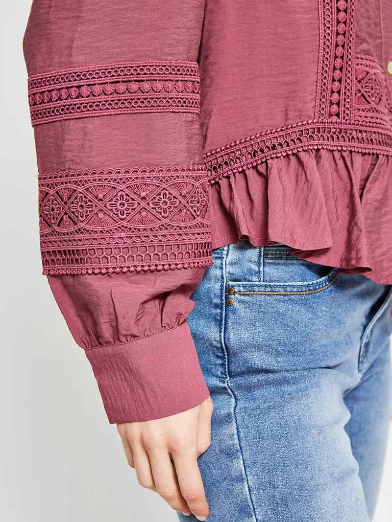 BLUSA MUJER TATIENNE MANGA LARGA VUELOS - 4