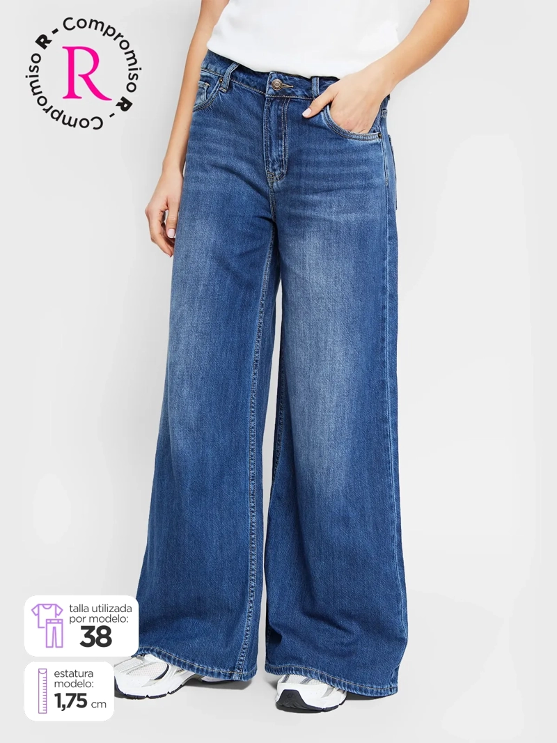 JEANS MUJER PEPE JEANS ALGODÓN WIDE LEG - 1