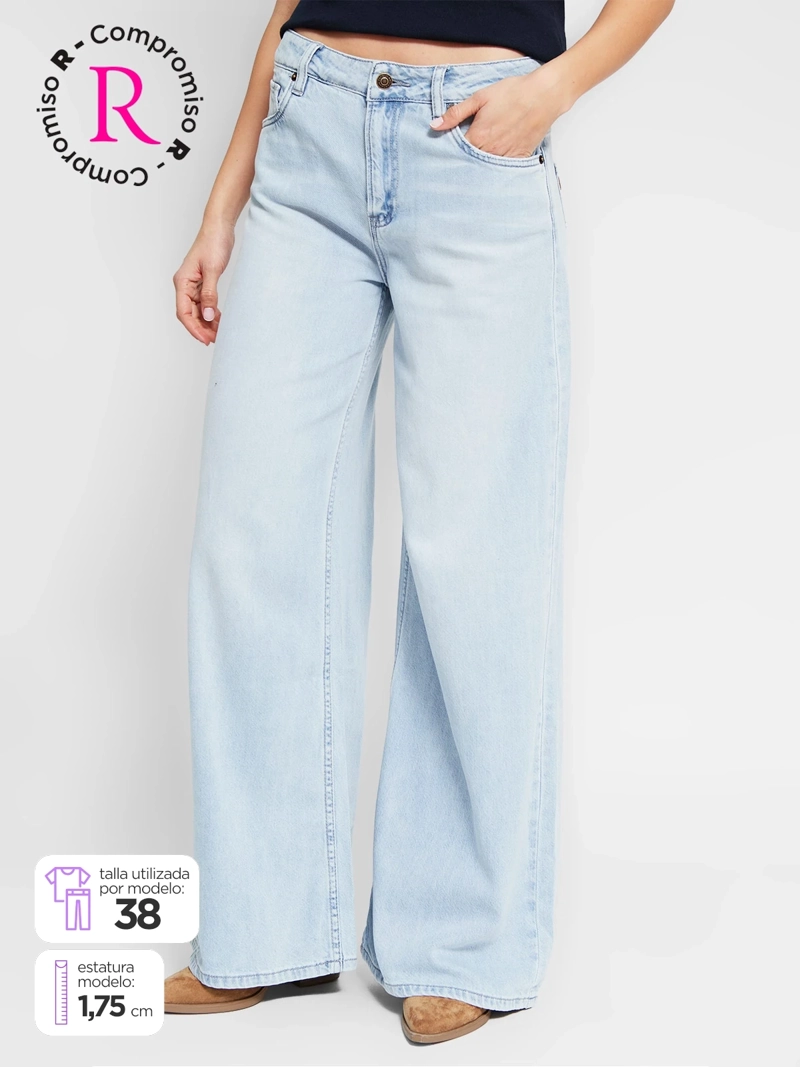 JEANS MUJER PEPE JEANS ALGODÓN WIDE LEG - 1
