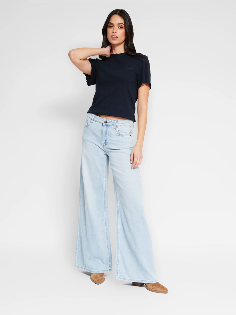 JEANS MUJER PEPE JEANS ALGODÓN WIDE LEG - 4