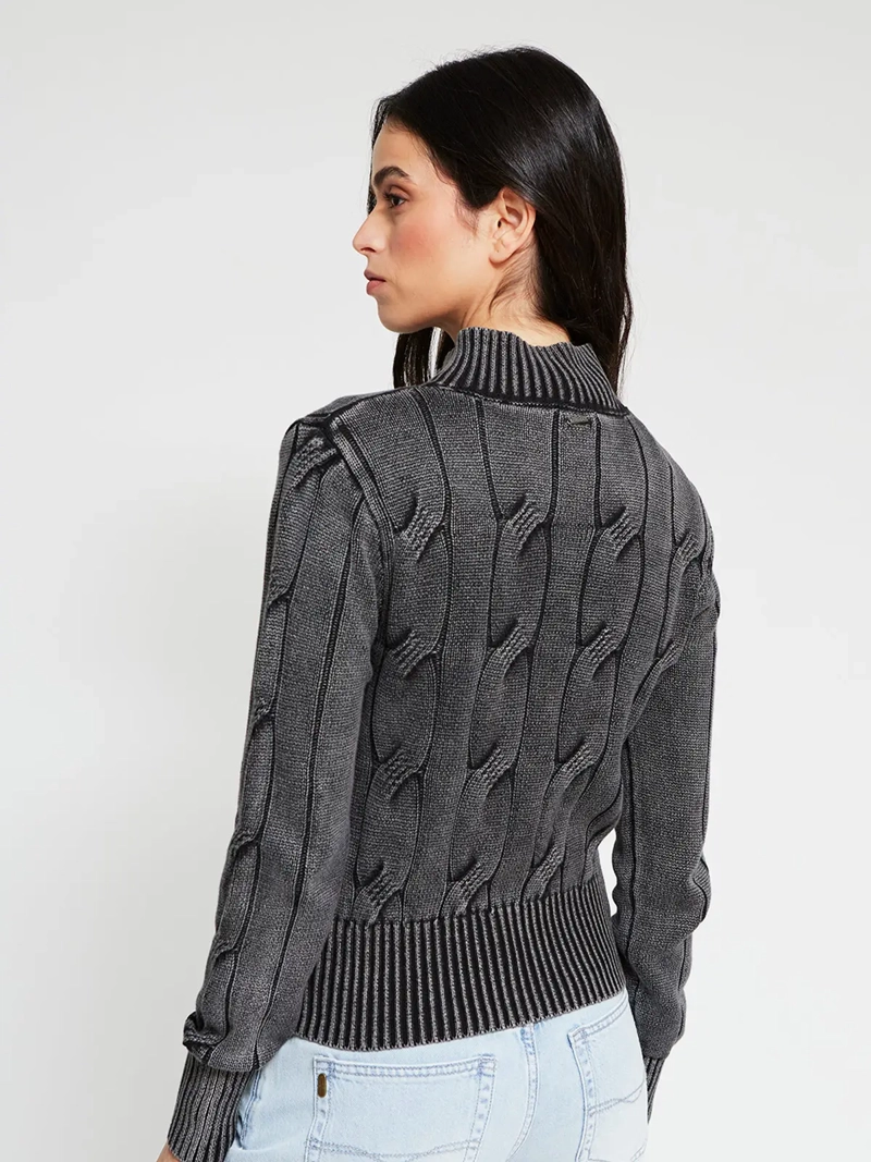 CHALECO MUJER BARBADOS ALGODÓN FULL ZIPPER - 3