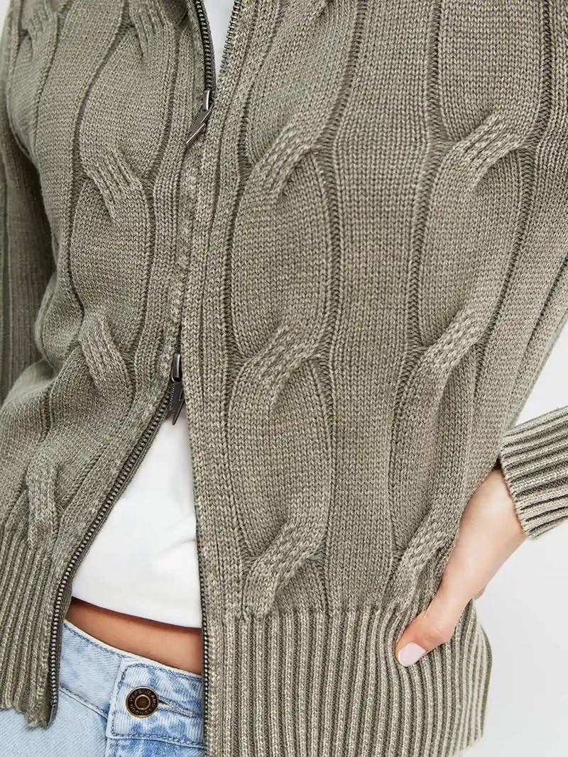CHALECO MUJER BARBADOS ALGODÓN FULL ZIPPER - 4