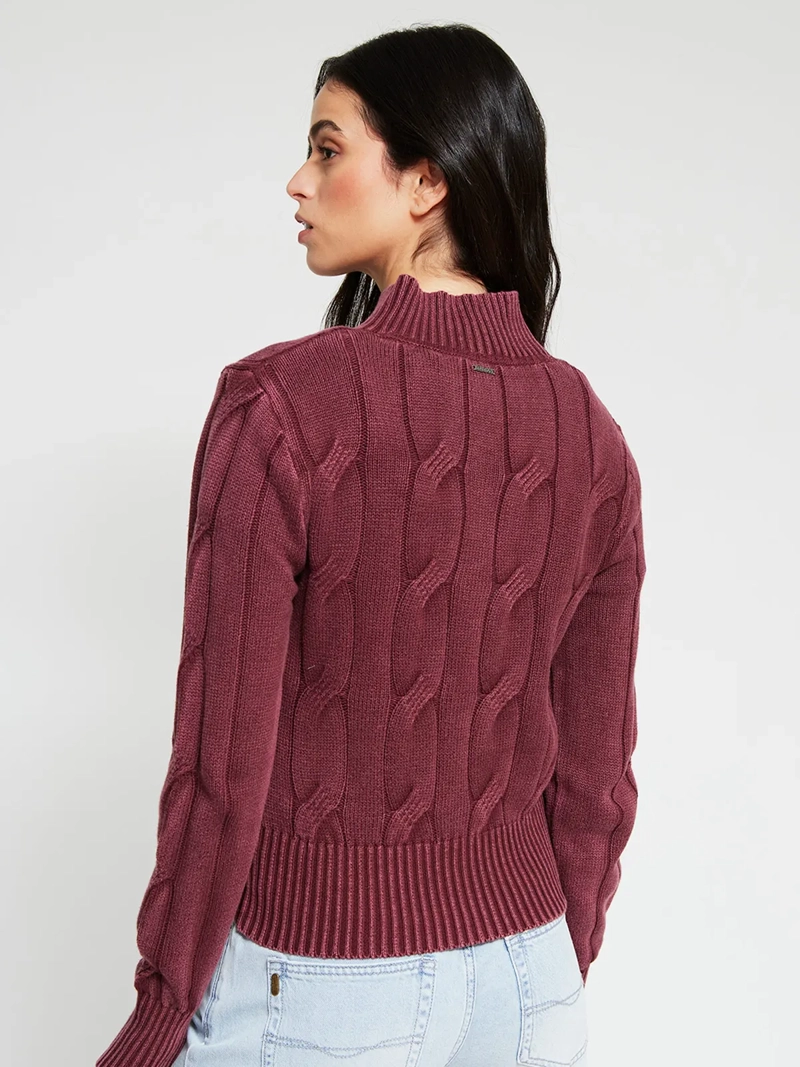 CHALECO MUJER BARBADOS ALGODÓN FULL ZIPPER - 3