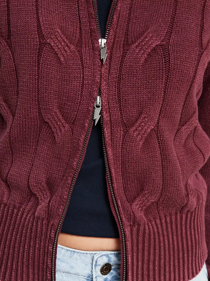 CHALECO MUJER BARBADOS ALGODÓN FULL ZIPPER - 4