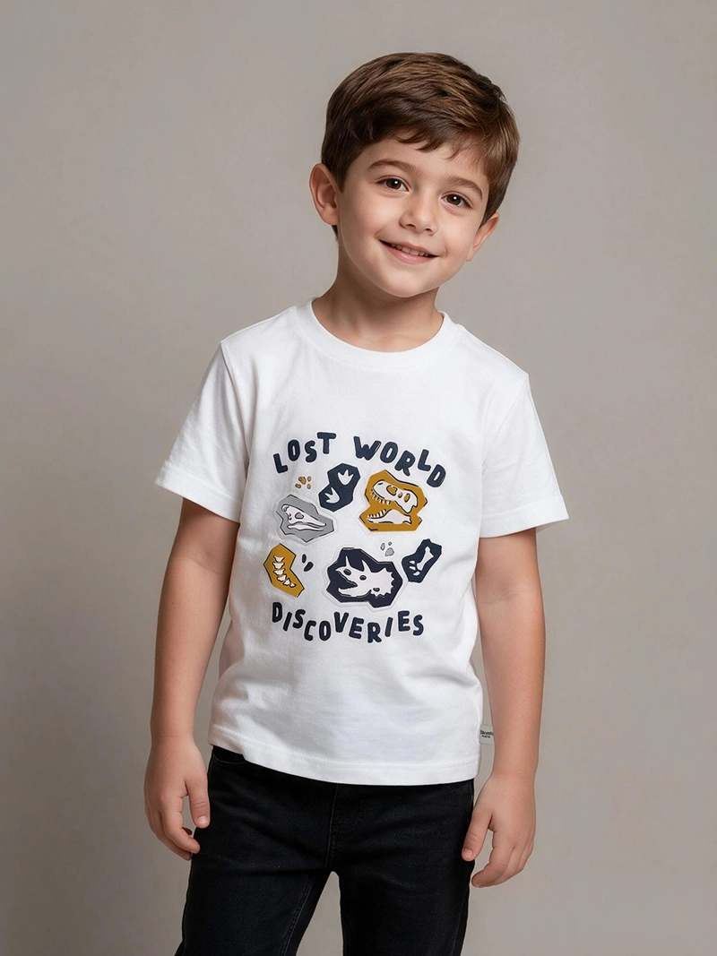 POLERA NIÑO HARVEST ALGODÓN MANGA CORTA