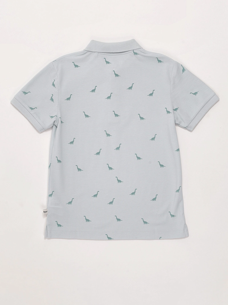 POLERA NIÑO HARVEST ALGODÓN MANGA CORTA PIQUÉ - 4