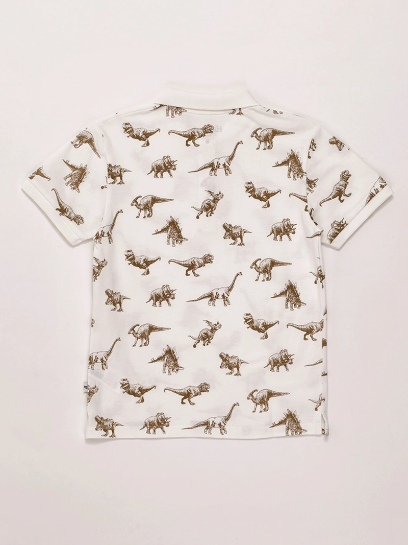 POLERA NIÑO HARVEST ALGODÓN MANGA CORTA PIQUÉ - 4