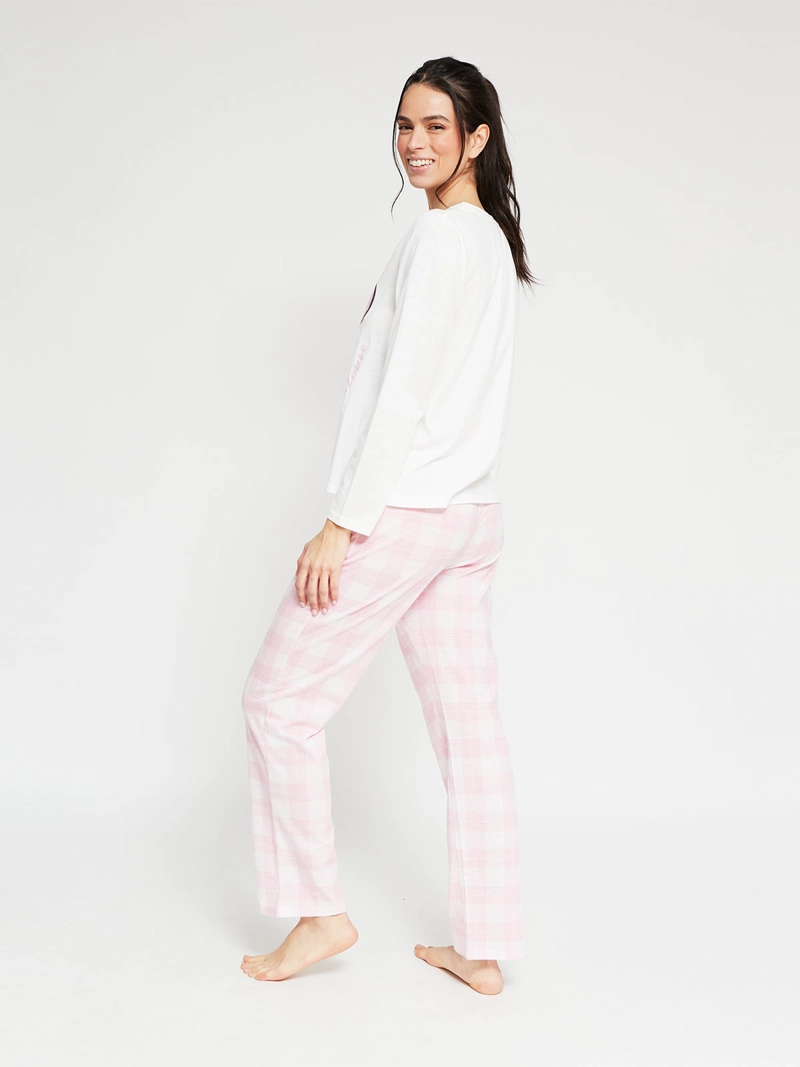 PIJAMA MUJER MINNIE RECTO BLANCO - 2