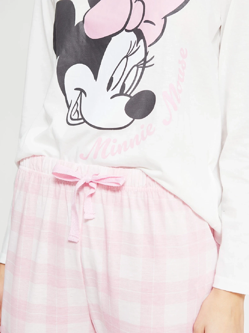 PIJAMA MUJER MINNIE RECTO BLANCO - 3