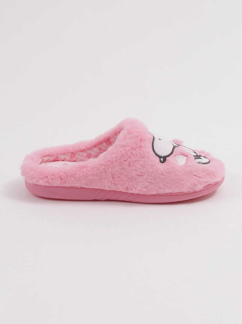 PANTUFLA MUJER SNOOPY ROSADA - 1