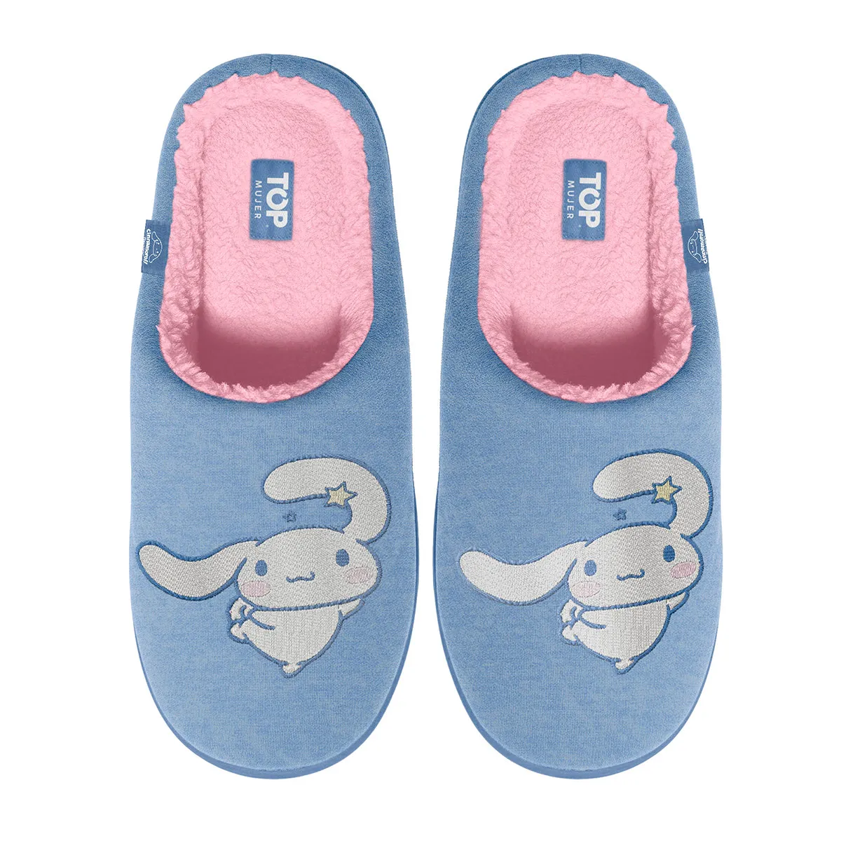 PANTUFLA MUJER TOP CELESTE