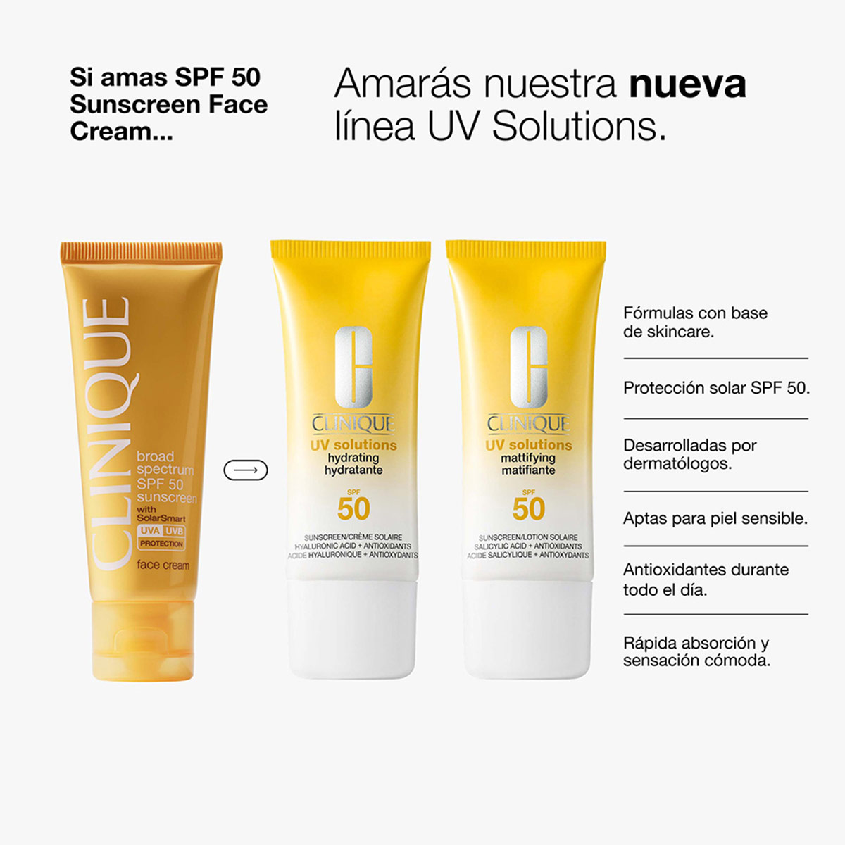 CLINIQUE UV SOLUTIONS™ PROTECTOR SOLAR MATIFICANTE SPF 50 50ML - 13