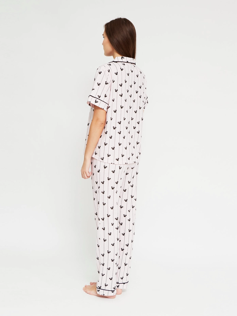 PIJAMA MUJER MICKEY & MINNIE CAMISERO MANGA CORTA - 2