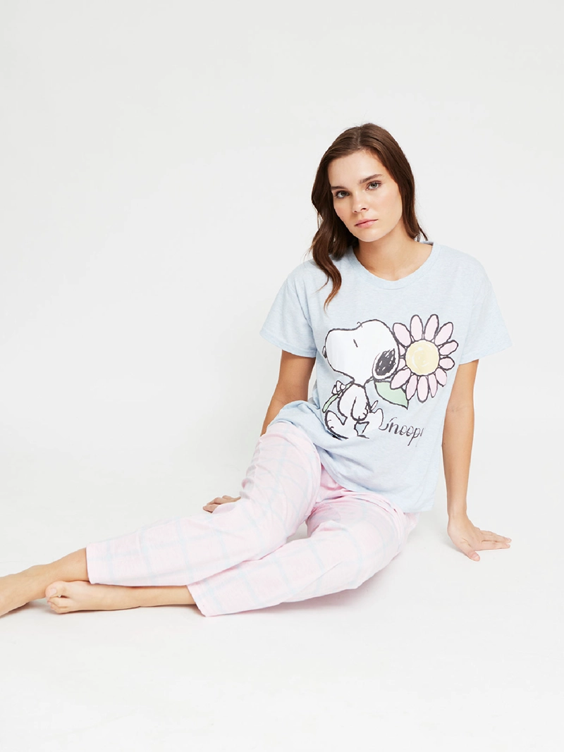 PIJAMA MUJER SNOOPY MANGA CORTA RECTO - 4