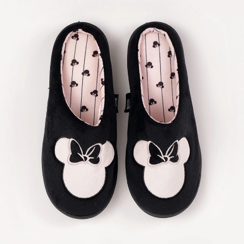 PANTUFLA MUJER MINNIE MOUSE NEGRO - 4