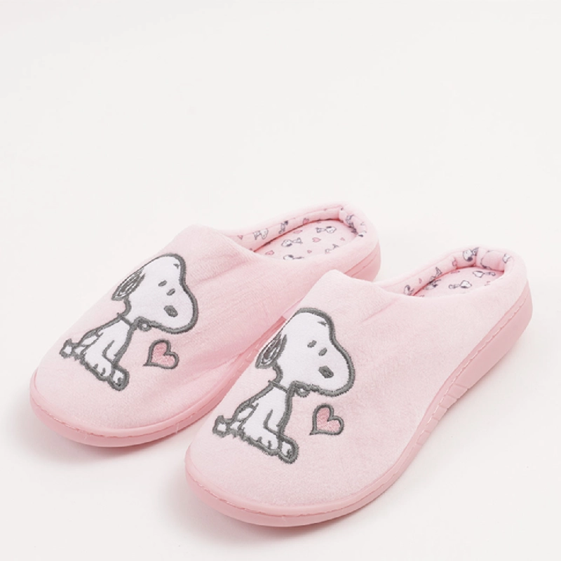 PANTUFLA MUJER SNOOPY ROSADO - 2