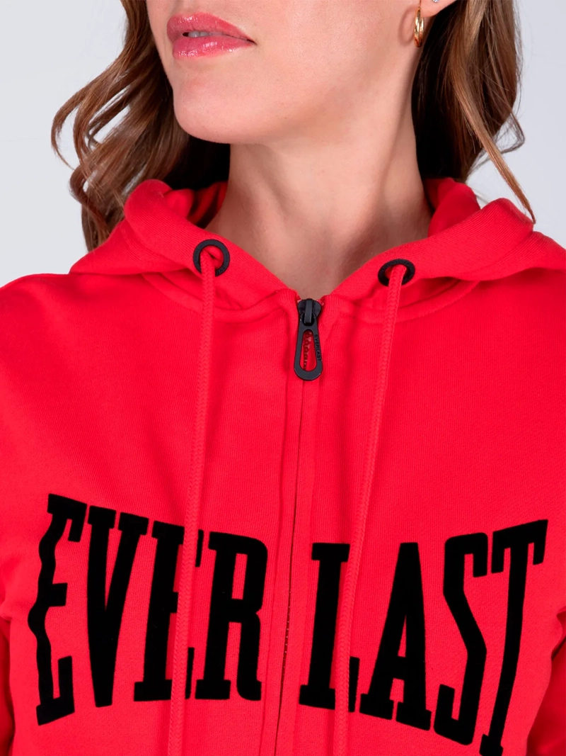 POLERON MUJER EVERLAST ALGODÓN CON GORRO - 3