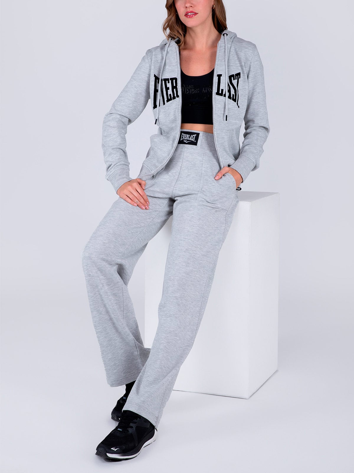 PANTALÓN BUZO MUJER EVERLAST BÁSICO - 5