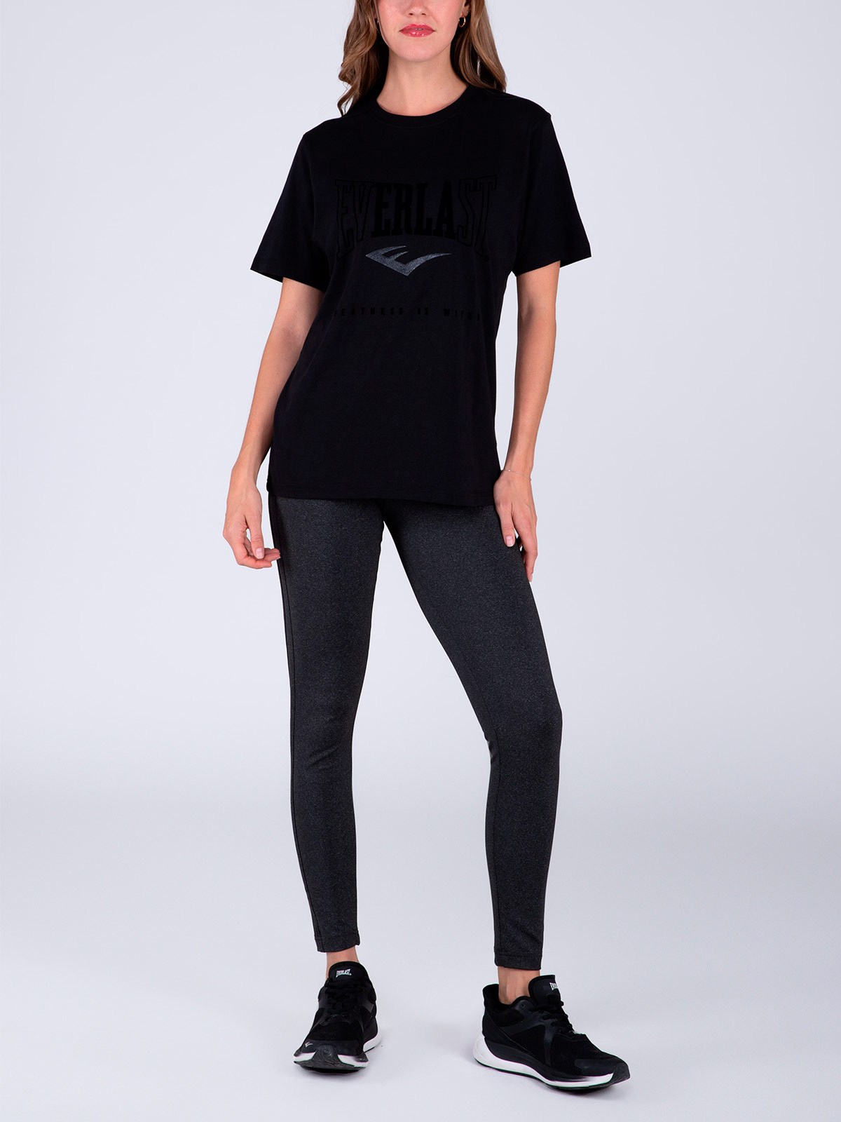 POLERA MUJER EVERLAST ALGODÓN MANGA CORTA - 4