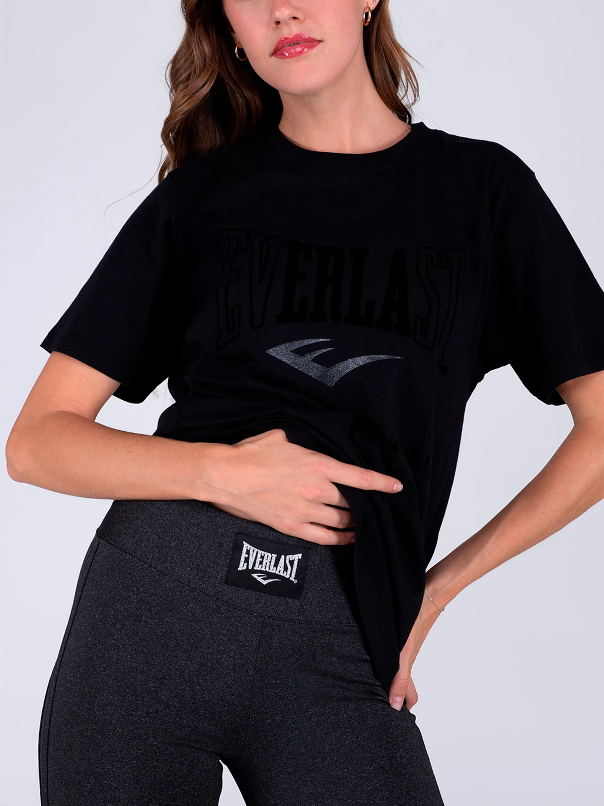 POLERA MUJER EVERLAST ALGODÓN MANGA CORTA - 5