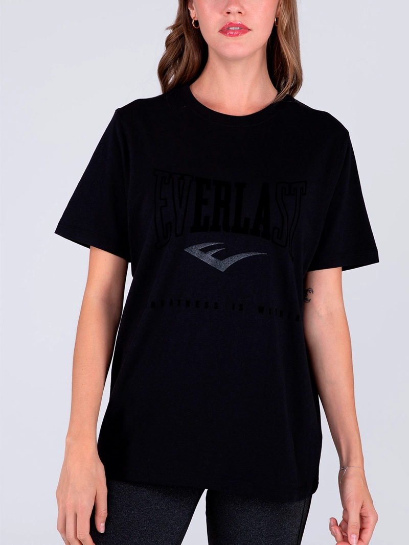 POLERA MUJER EVERLAST ALGODÓN MANGA CORTA - 1