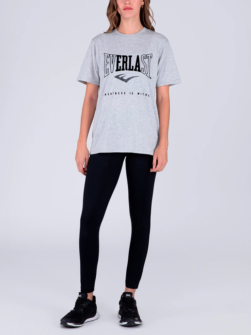 POLERA MUJER EVERLAST ALGODÓN MANGA CORTA - 4