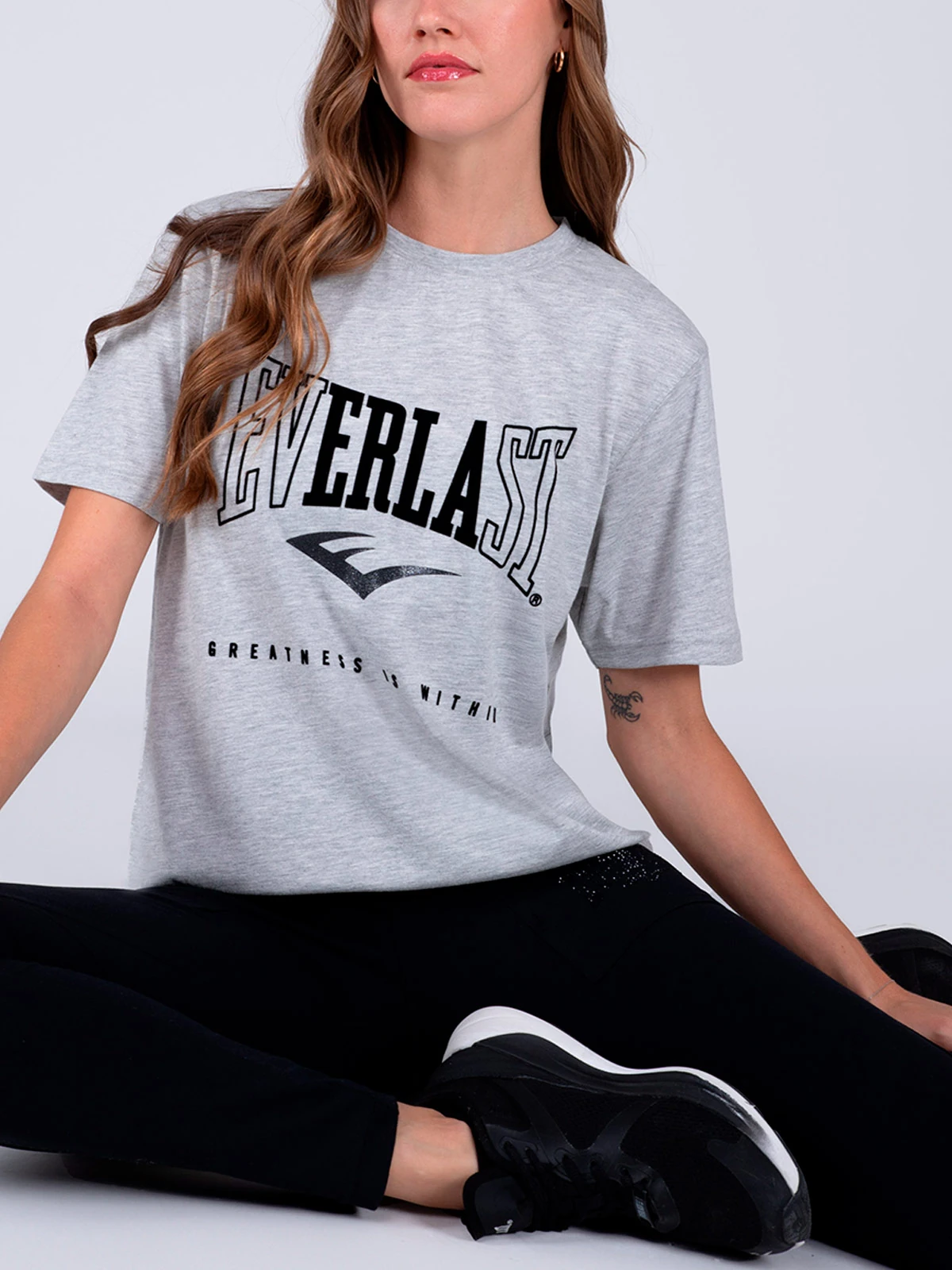 POLERA MUJER EVERLAST ALGODÓN MANGA CORTA - 5