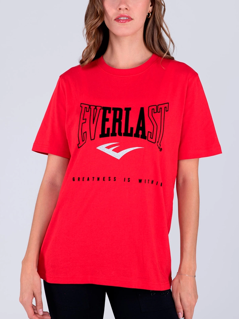 EVERLAST POLERA MUJER EVERLAST ALGODÓN MANGA CORTA
