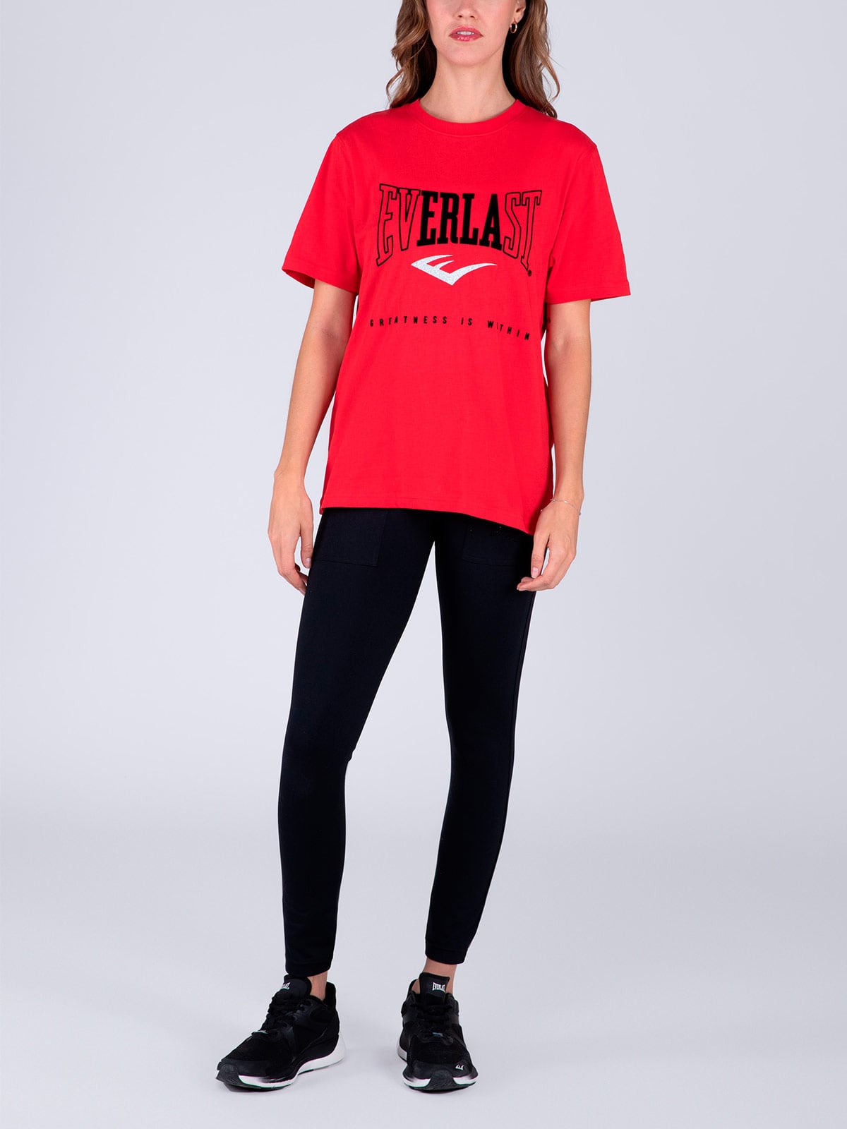 POLERA MUJER EVERLAST ALGODÓN MANGA CORTA - 4