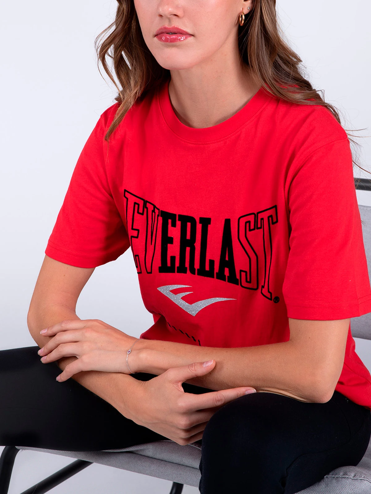 POLERA MUJER EVERLAST ALGODÓN MANGA CORTA - 5
