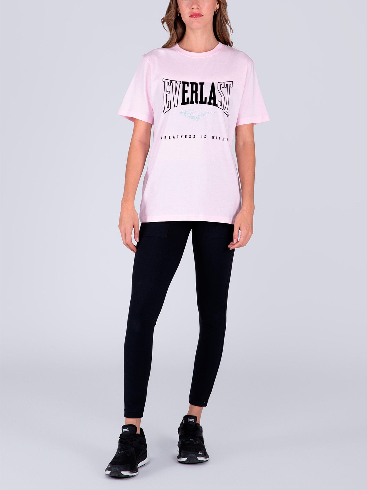 POLERA MUJER EVERLAST ALGODÓN MANGA CORTA - 4