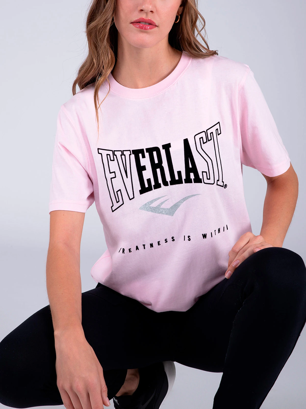 POLERA MUJER EVERLAST ALGODÓN MANGA CORTA - 5