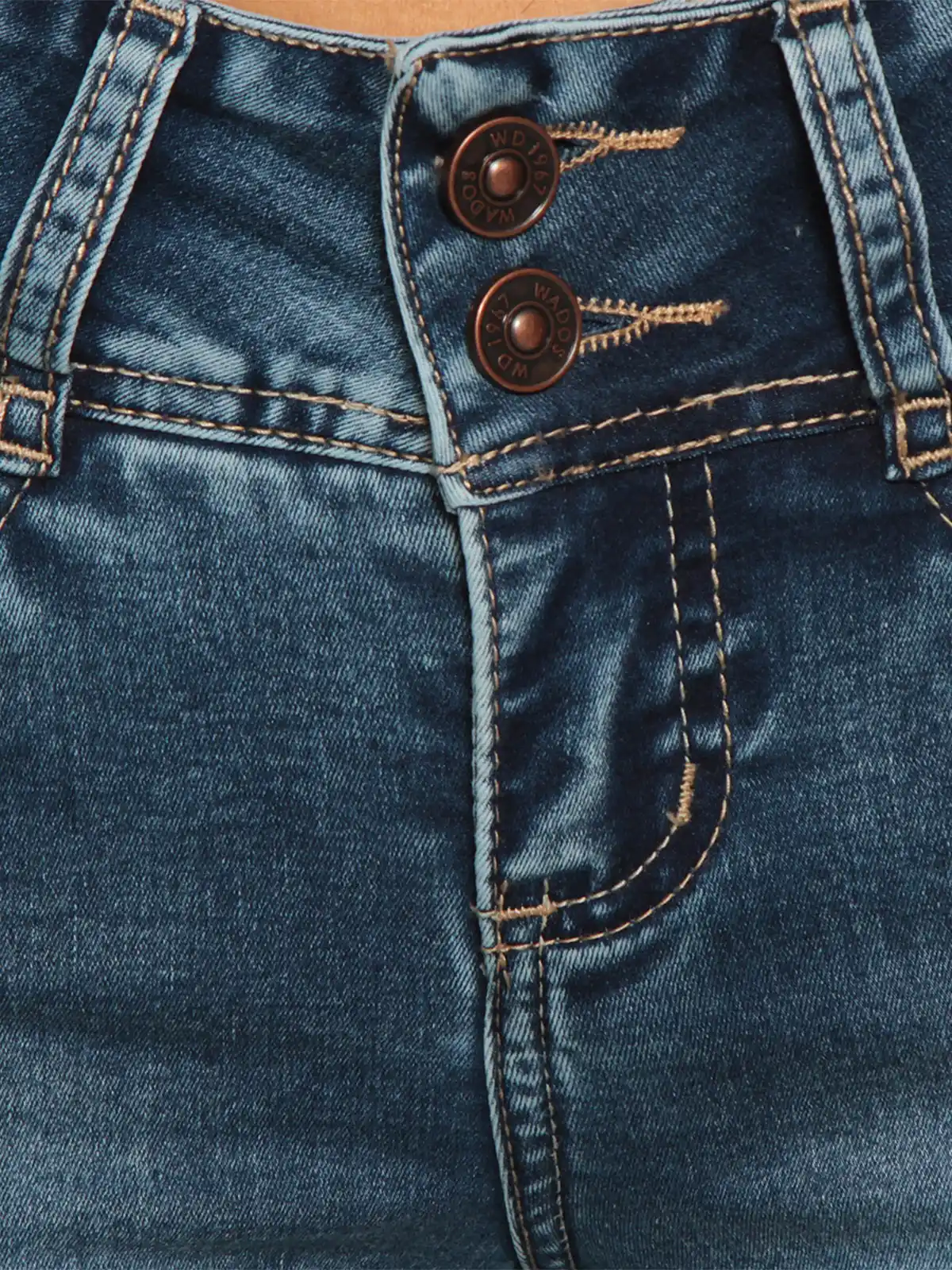 JEANS MUJER WADOS ALGODÓN RECTO TIRO ALTO - 5