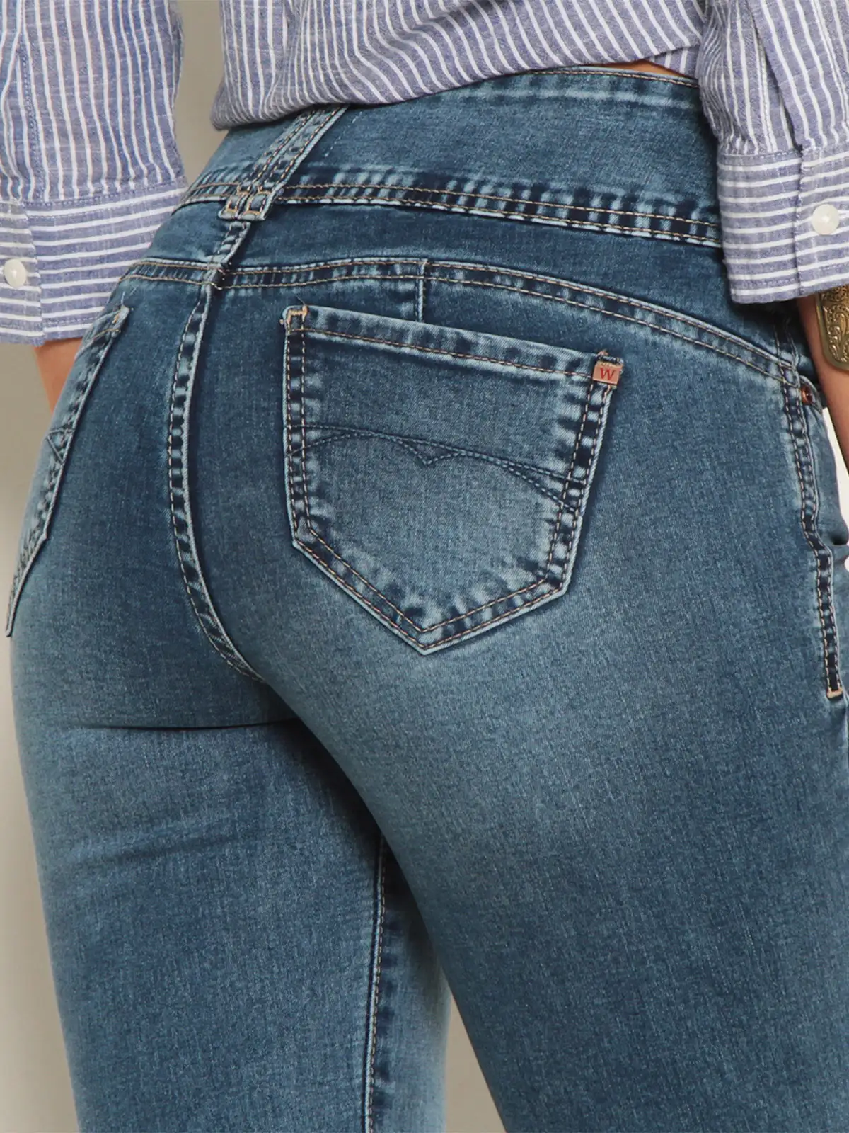 JEANS MUJER WADOS ALGODÓN RECTO TIRO ALTO - 6