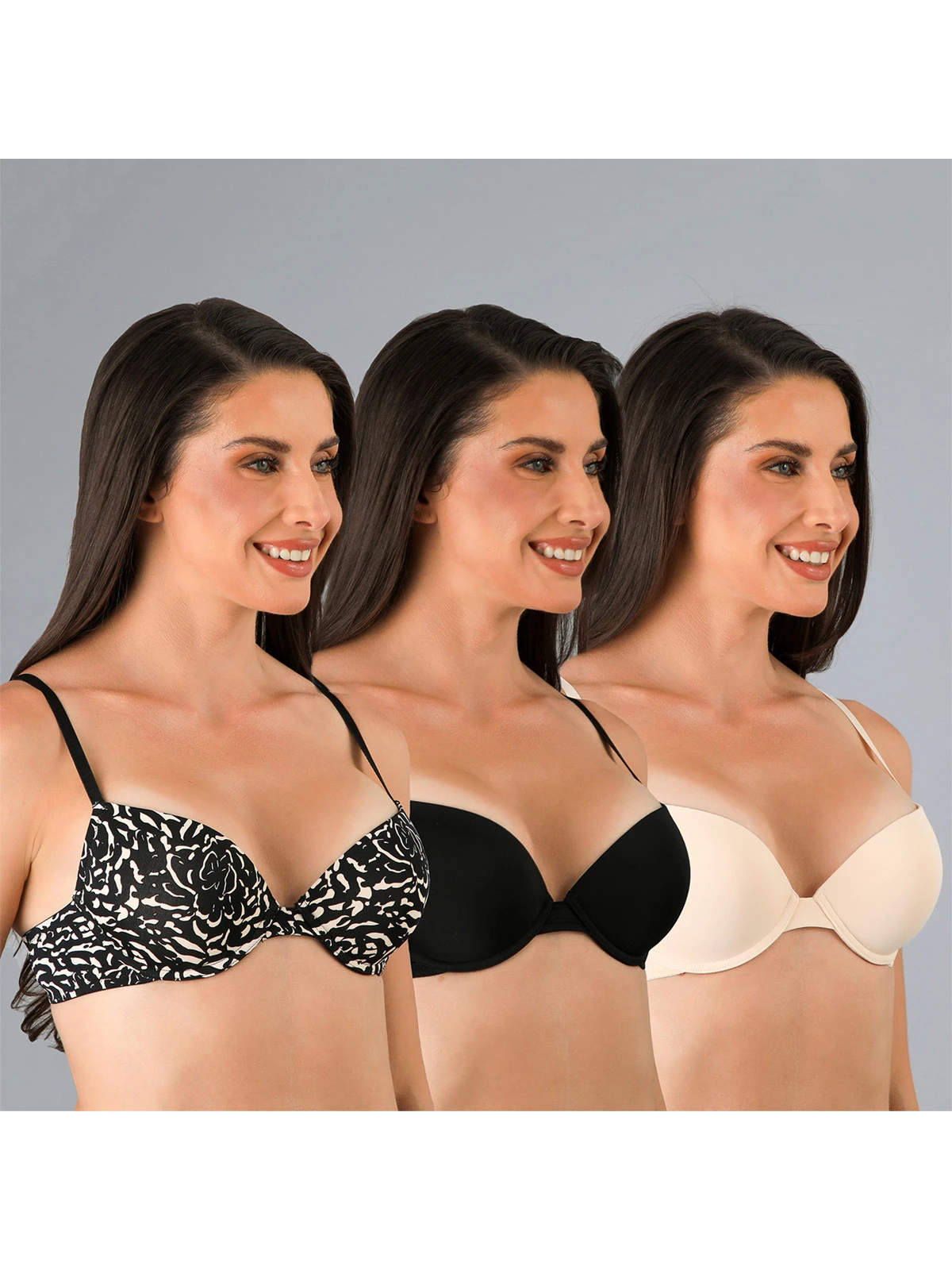 PACK 3 SOSTENES FLORES BALCONET PUSH UP - 1