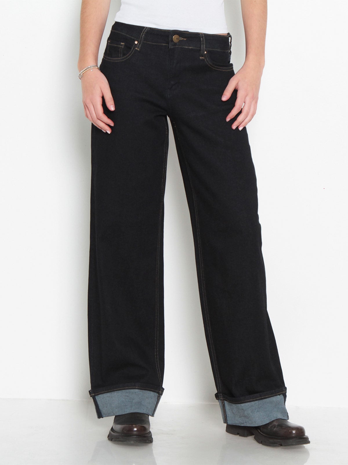 JEANS MUJER WADOS ALGODÓN WIDE LEG TIRO MEDIO - 2