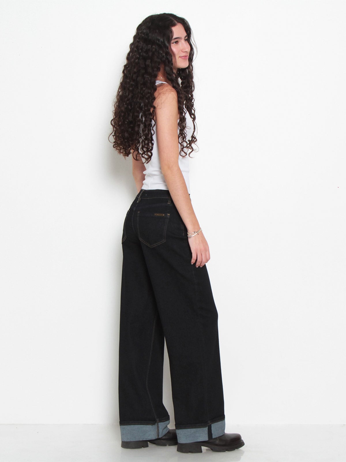 JEANS MUJER WADOS ALGODÓN WIDE LEG TIRO MEDIO - 3